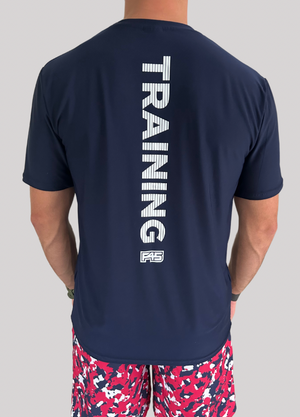 F45 TRAINING NAVY MENS TEE