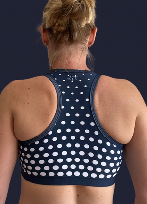 POLKA DOT RACER BACK BRA SMALL