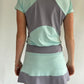 MINT AND GREY ROUND NECK SMALLL