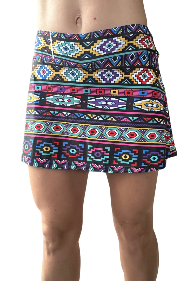 NDEBELE PRINT COURT SKORT