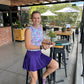 PURPLE CIRCLE SKORT