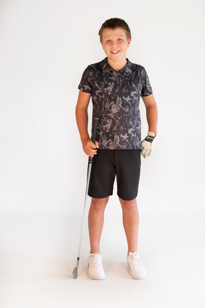 BLACK GOLF SHORTS