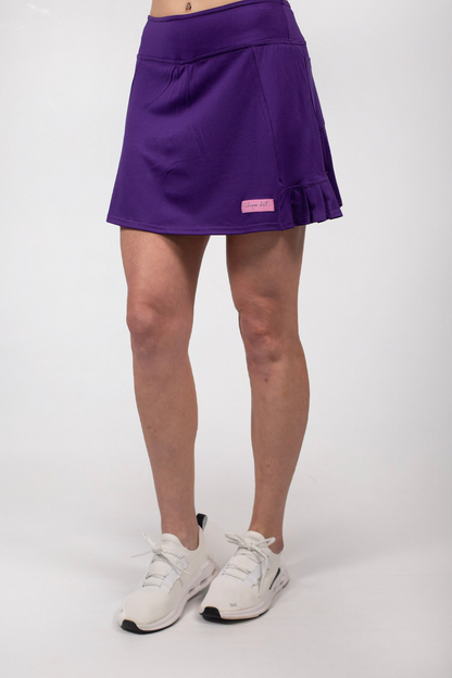 PURPLE PLEAT GOLF SKORT