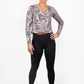 LOIS AIR MESH LONG SLEEVE TOP